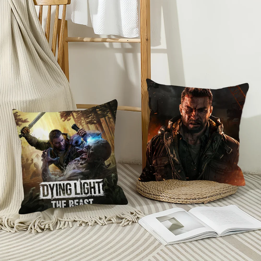 Game Dying Light The Beast Pillow Case Home Decoration Cushion Cover Suitable For Office Sofa Bedroom Car