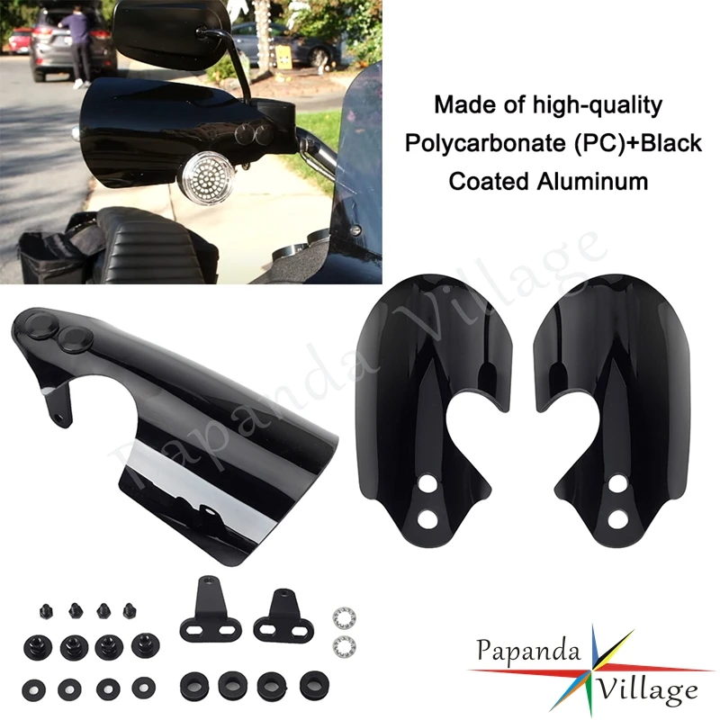 Motorcycle Hand Guard Handlebar Protection PC Handguard Protector For Harley Dyna Fat Bob Switchback Wide Glide FXDFSE 2010-2017