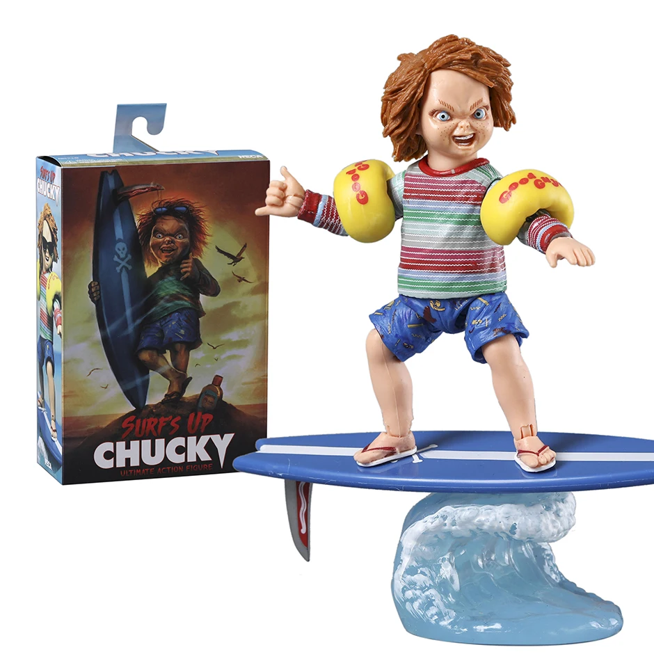 NECA San Diego Comic-Con Figura de acción exclusiva de surf Chucky