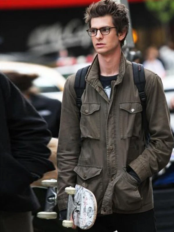 

Spiderman Peter Parker Workwear Jaet Twill Cotton Outerwear Trendy Youth Loose Fit Long Sve Stand Collar Color