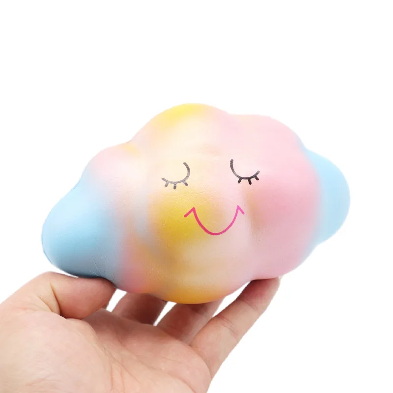 

mini squishy cloud Cute Squishy Mini Small Cloud Soft squeeze Press Slow Rising Phone Strap