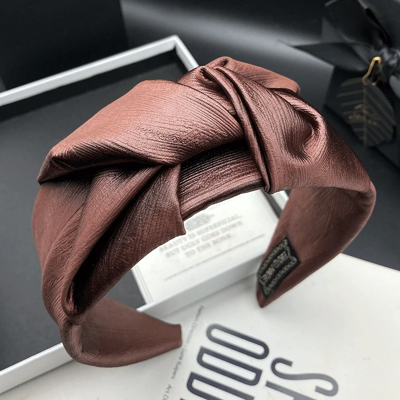 Retro-Klassische Haarspange, Damen-Stirnband mit hohem Schädelkranz, Täglicher Haarschmuck, Breites Haarband zum Haarestylen, Stirnband zum Gesichtwaschen – Detail 4