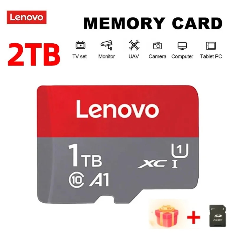 Lenovo mini 1tb micro tf sd karte 512gb große kapazität 32g 16g schnelle geschwindigkeit a2 flash sd speicher karte v10 hohe geschwindigkeit für kamera/telefon