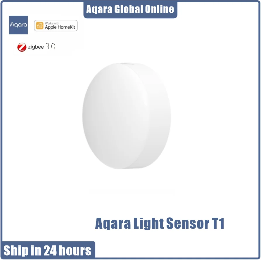 

2023 Aqara Light Sensor T1 Brightness Sensor Zigbee 3.0 AutoSmart home Light Detector Magnetic APP Control Work For Homekit