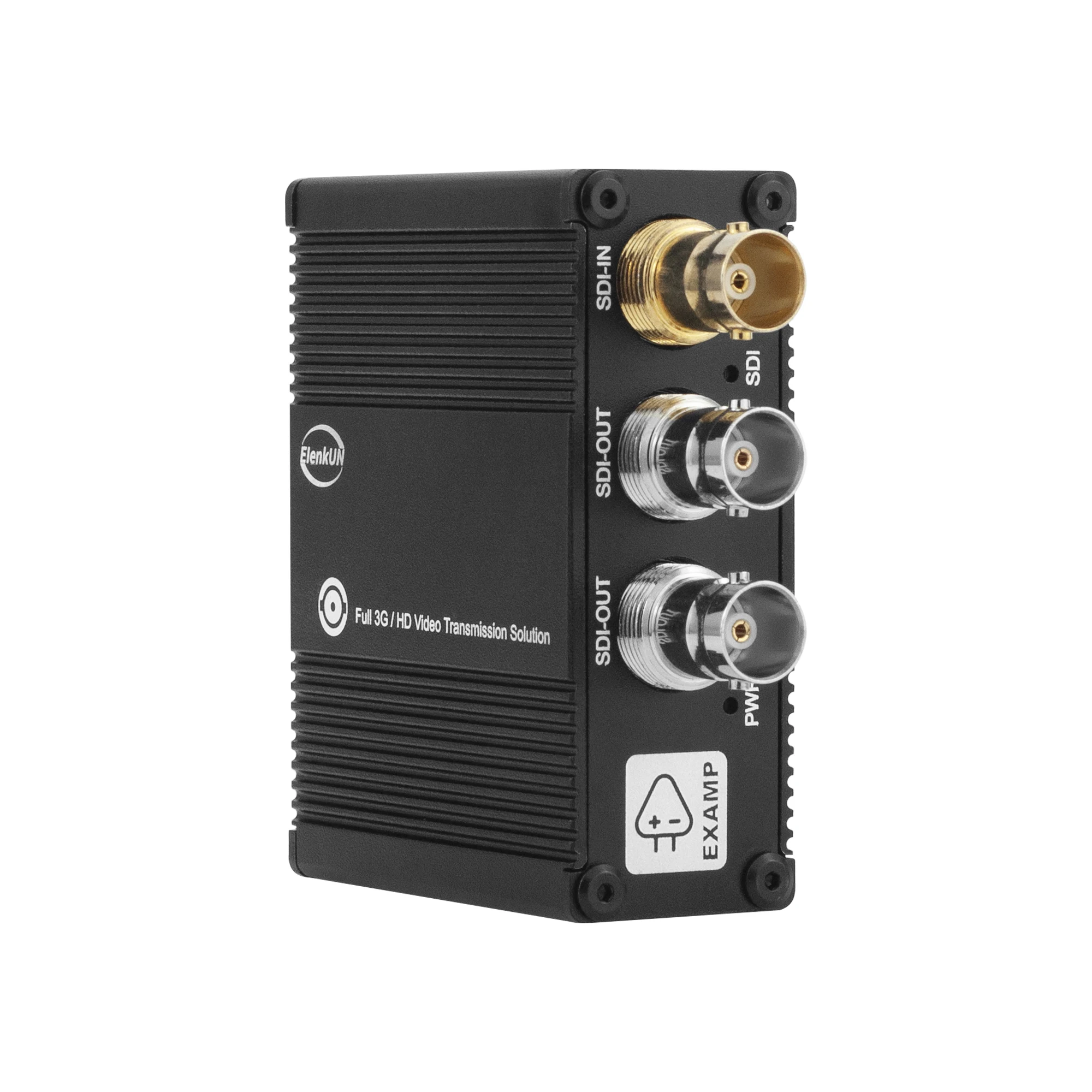 1 IN 2 OUT  3G SDI Signal Repeater Amplifier, 1080P@60Hz SDI Extender, 3Gbps Video Distribution, USB-C 5V / DC 12-56V