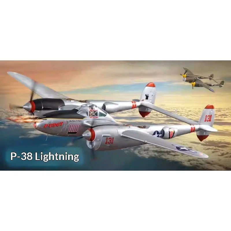 

P-38 Модель истребителя молнии, двойной пропеллер 1,6 м, радиоуправляемый самолет для хоббистов, игрушки и хобби, игрушки с дистанционным управлением