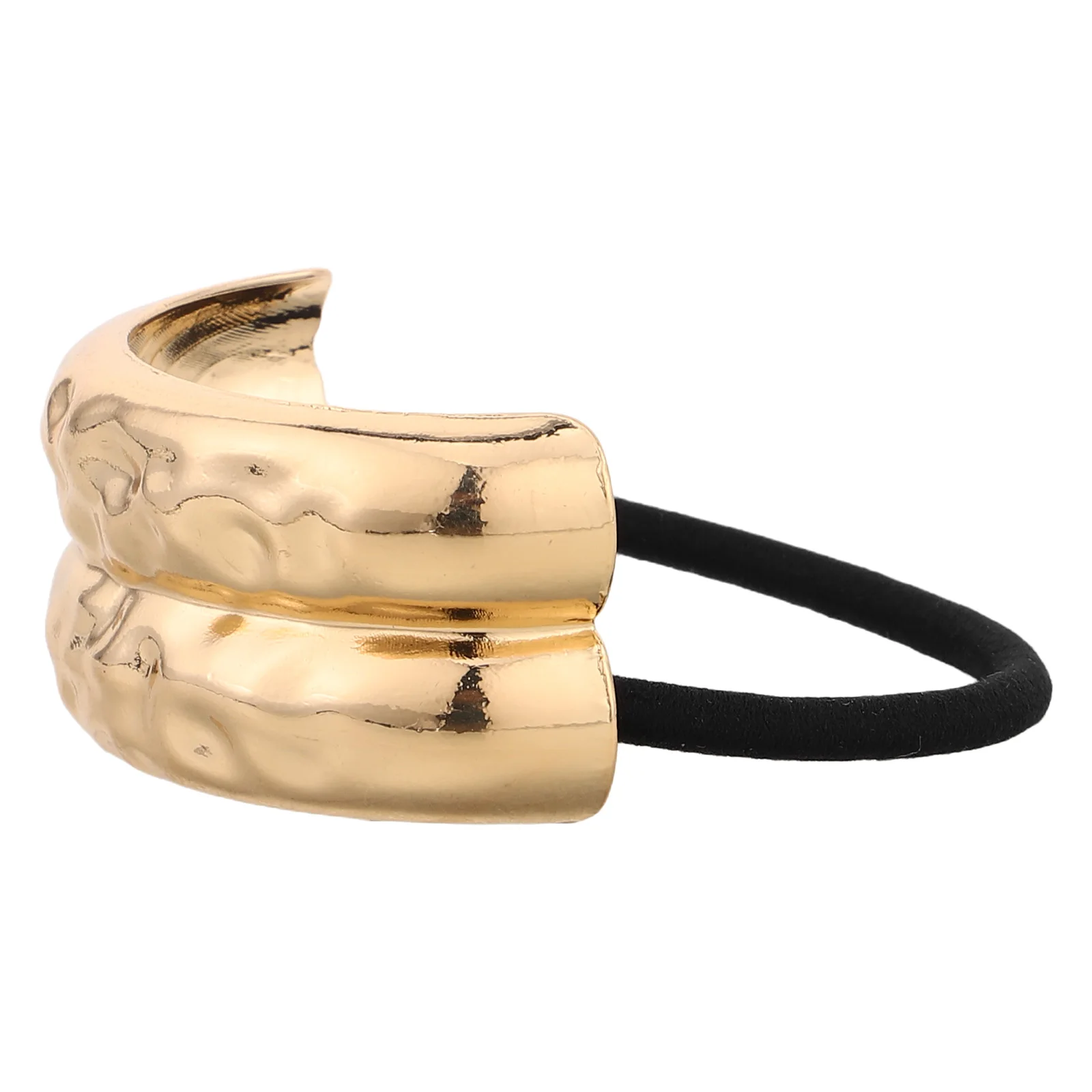 

Accessories Elastic Ponytail Cuff Alloy Hair Ties Metal Jewelry for Women Gold Hair Rope Large Size Stylish Design Durable
