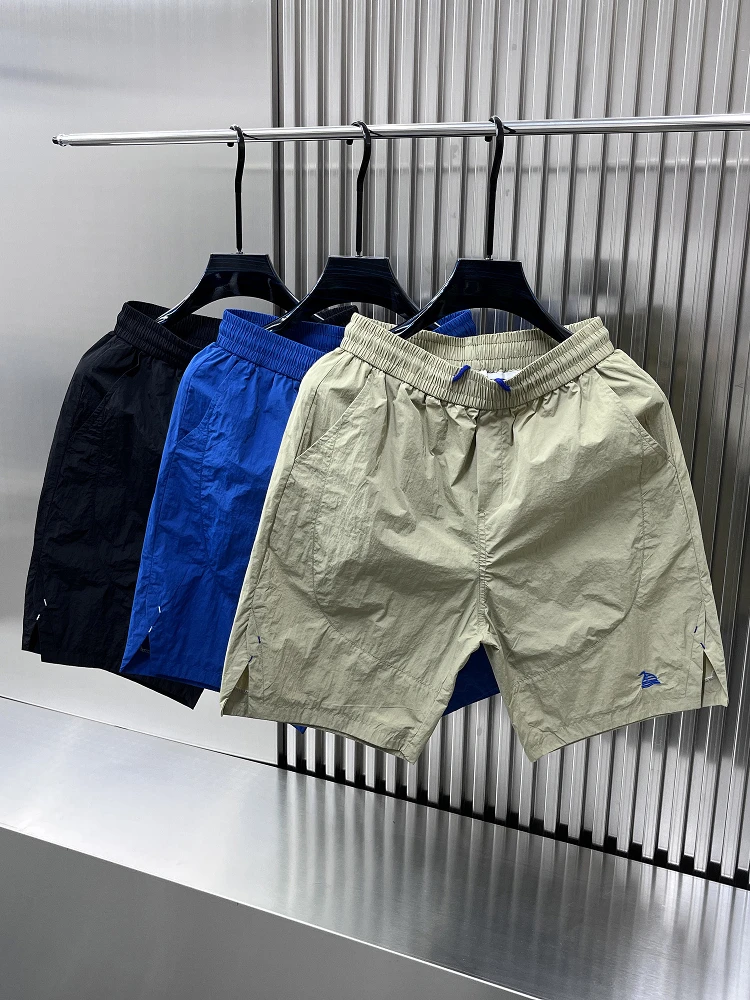 

Модные мужские летние тонкие свободные повседневные брюки из ледяного шелка с быстрым высыханием, с разрезами, для активного отдыха, легкие, дышащие