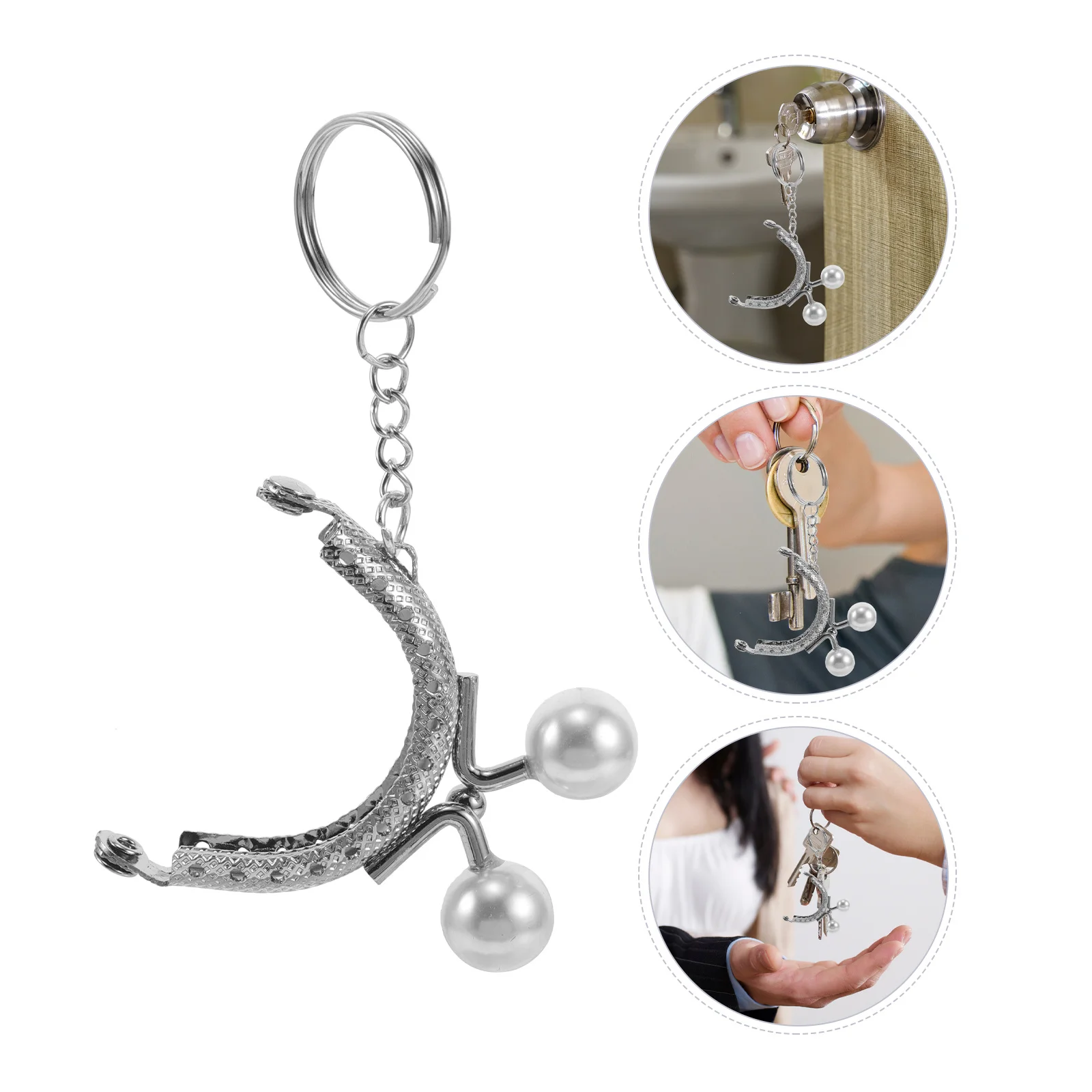 6 Stuks Parel Tas Sluiting Accessoires Portemonnee Lock Frame Retro Metalen Sluiting voor DIY Tas Maken Handgemaakte Clutch Portemonnee Frames