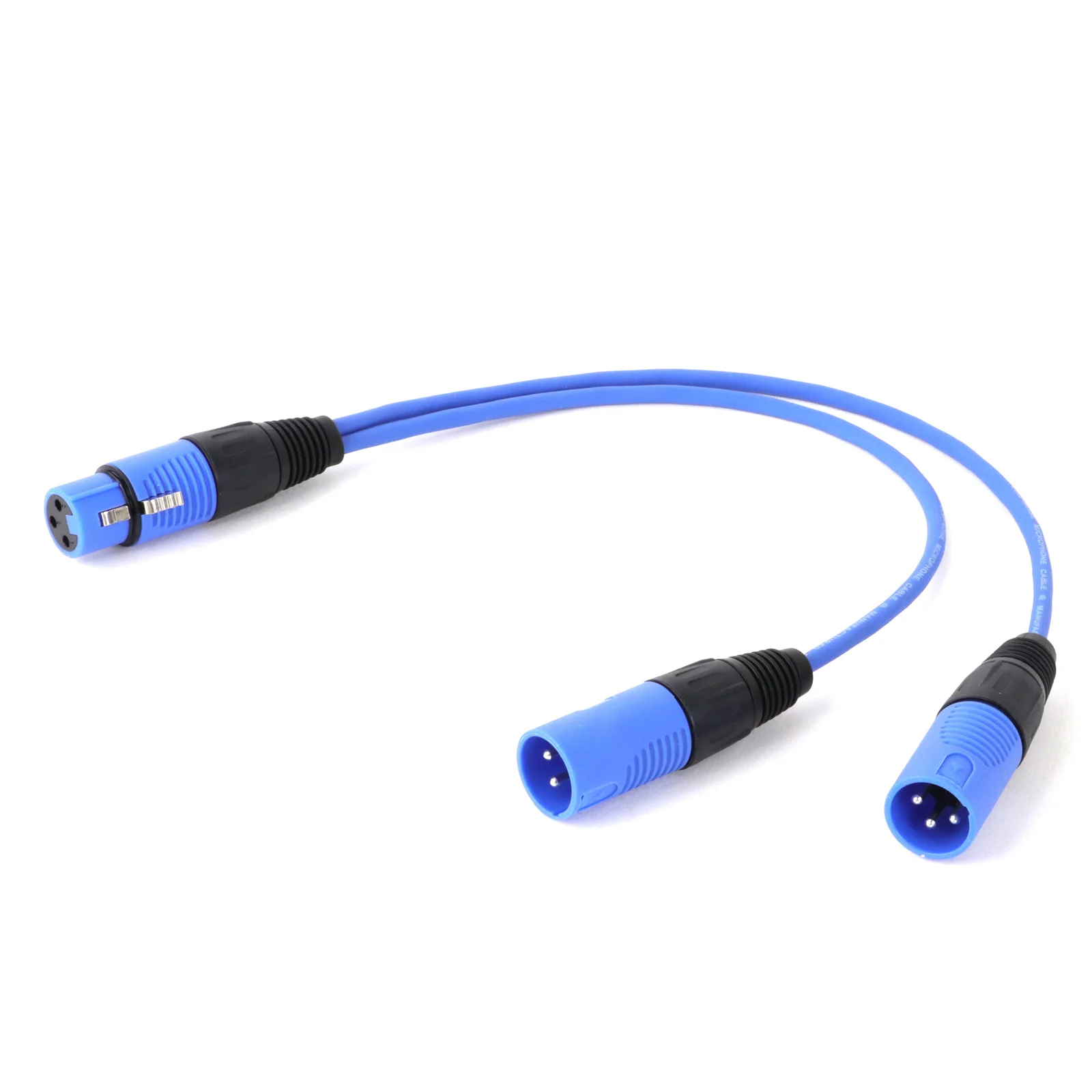 XLR Y-Splitter Cable 3Pin XLR Female to Dual 2 Male Color Y Cord Balanced Microphone Adaptor Cable with Plastic/Zinc Alloy Plug