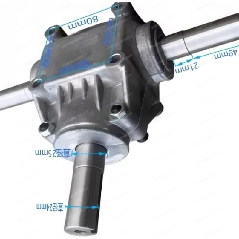 【1:1T Right Angle Reversing Gearbox】90 Degree Precision Steering Machine|Industrial Grade Right Angle Reducer