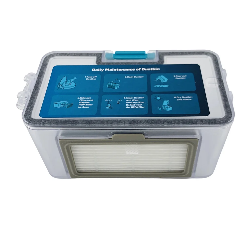 For Busy Households Dust Box Replacement Part Anti-clogging Suction Channel Smooth Interior Walls For Conga 999