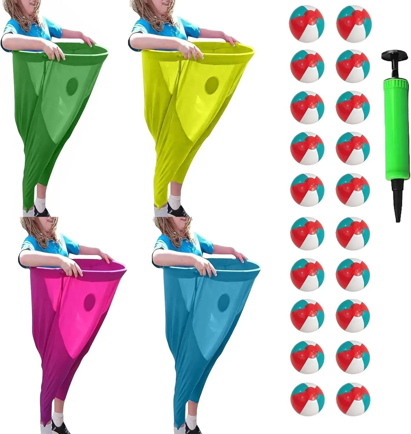 할머니 바지 야드 게임, 큰 할머니 바지 야드 게임 (바운시 볼 포함) - 최고의 뒷마당 파티 게임! 할머니 바지