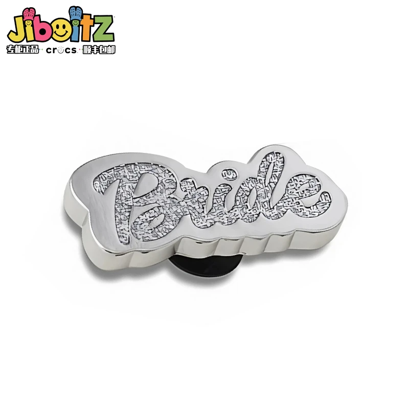 Silver Series Metal Sheo Charms for Sandals Clogs Fashion Cartoon Pearl Diamond Shoe Decoration Kdis Gifts