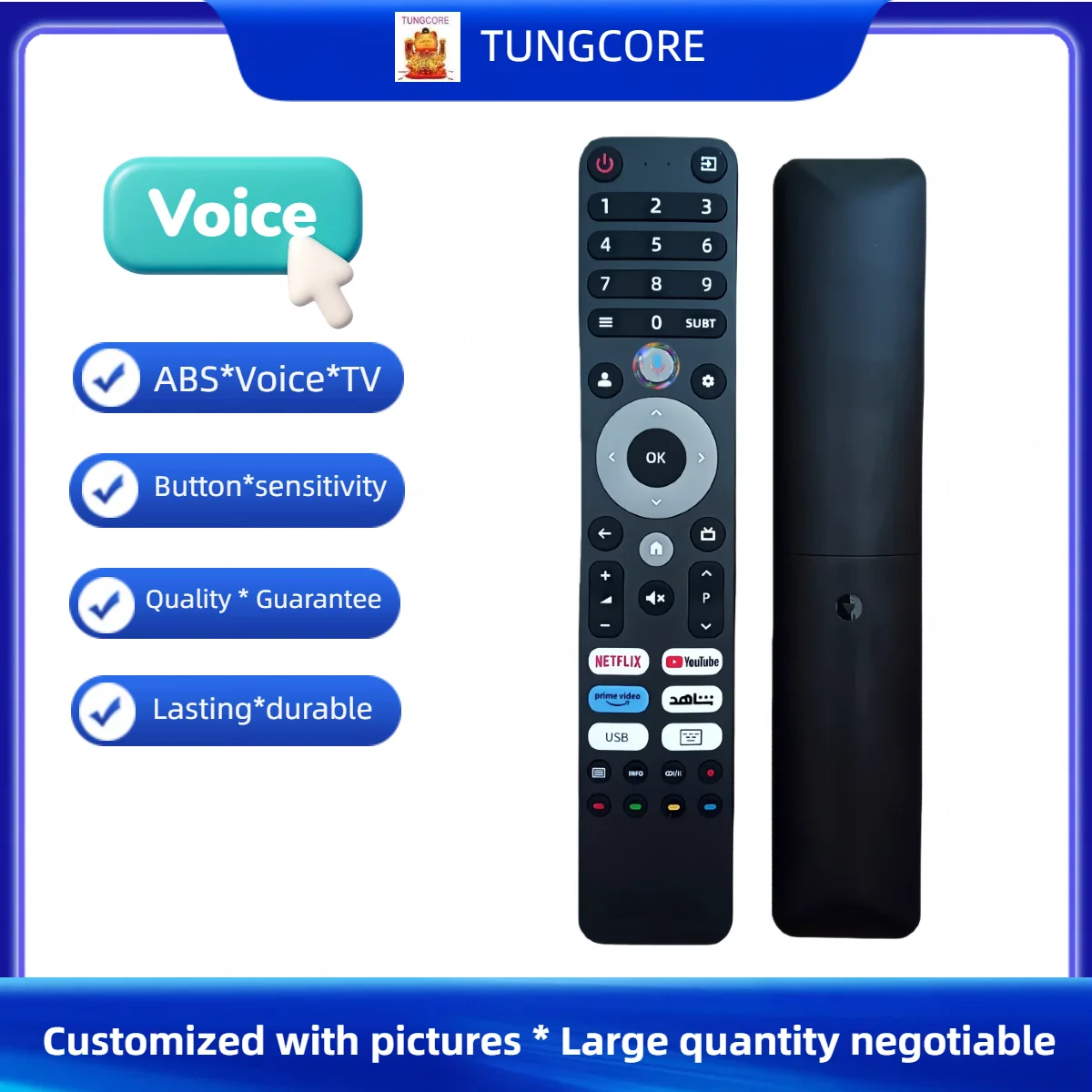

Voice OEM REMOTE CONTROL FIR FOT KOGAN KALED75U95TB,KAQL50Q97T,AKAQL55Q97TA,KAQL65Q97TA,KALED60U95TA, KALED50U95TB TV