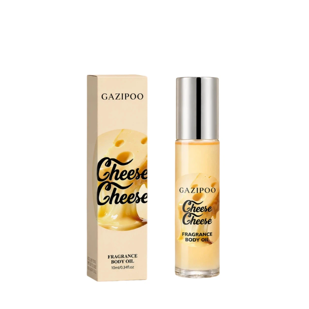 10ml Cheese Fragrance Body Oil - Warm Creamy Subtle Perfume Oil, Original Eau de Toilette Traveling or Dating Bathroom Use