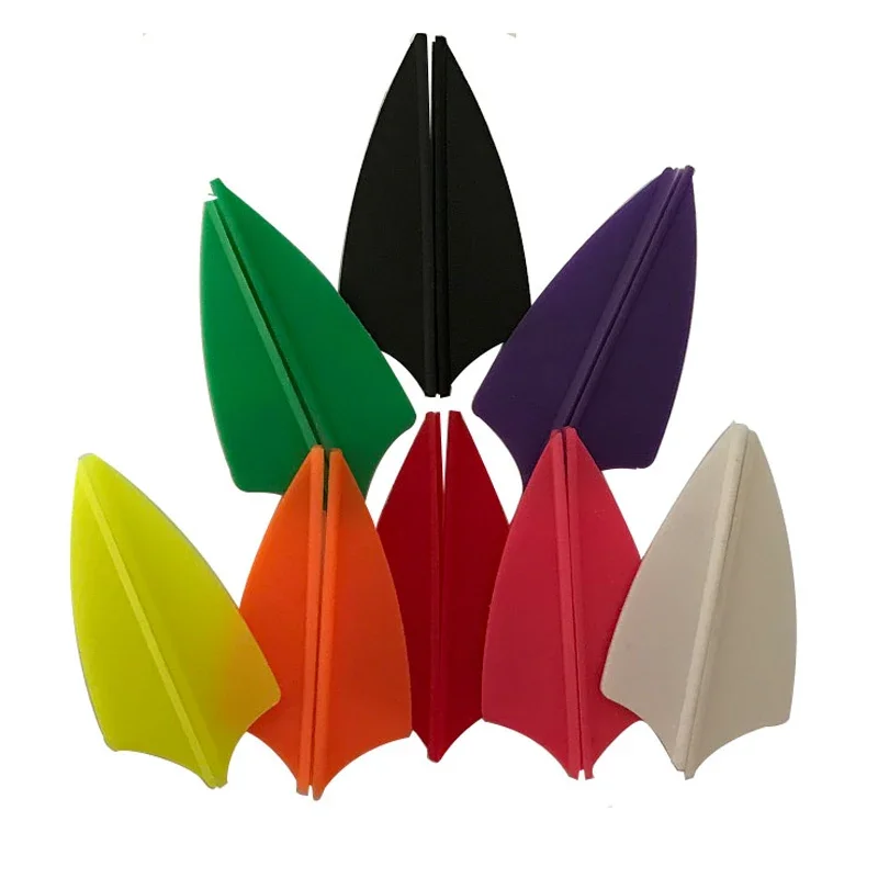 Pure Carbon Arrows Vanes for Recurve Bow, Archery Accessories, Hunting, Archery, Shooting, 1.75Inch Arrow Vanes, 60Pcs image 2