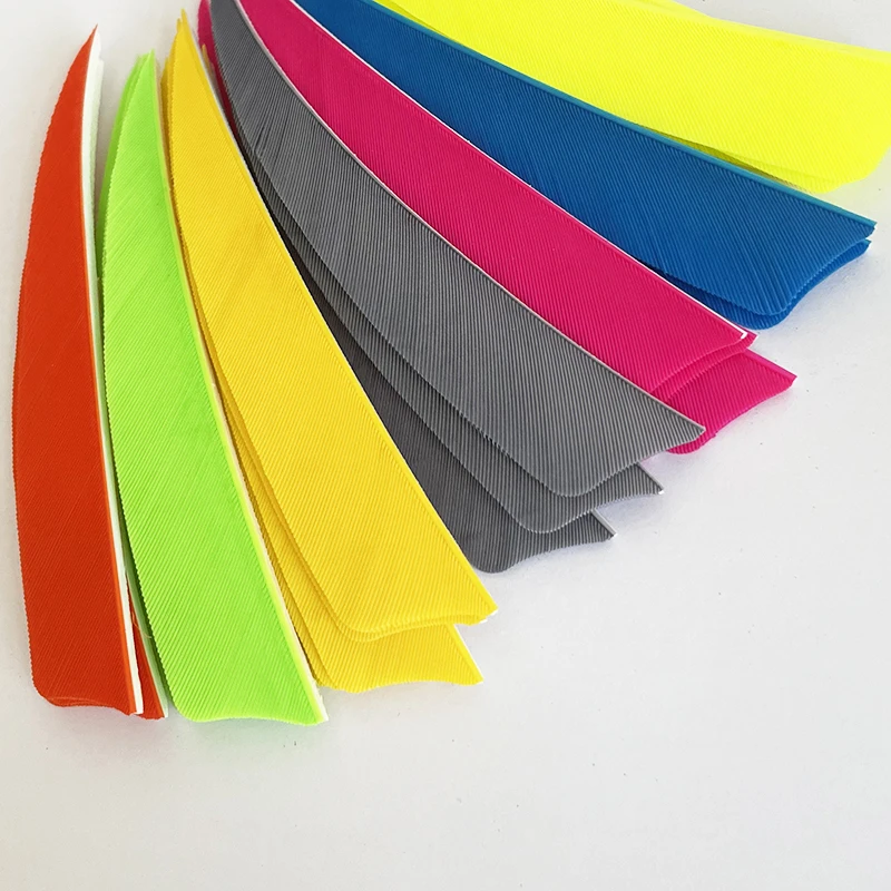 50 Pcs 4 Zoll Carbon Pfeil Federn Befiederung RW Schild Cut Türkei Federn Fletches Bogenschießen Bogen Jagd Zubehör – Detail 3
