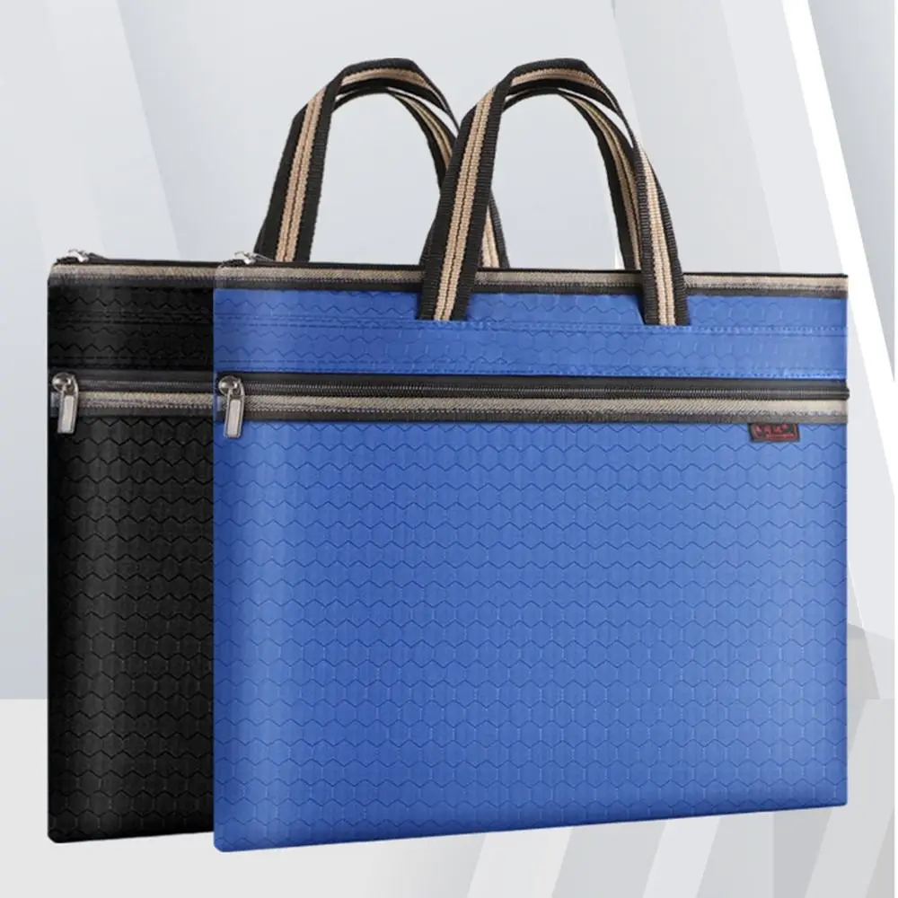 

A4 Document Organiser Portable Fashion File Bag Waterproof Business Office Documents Storage Management Briefcase Laptop Bag