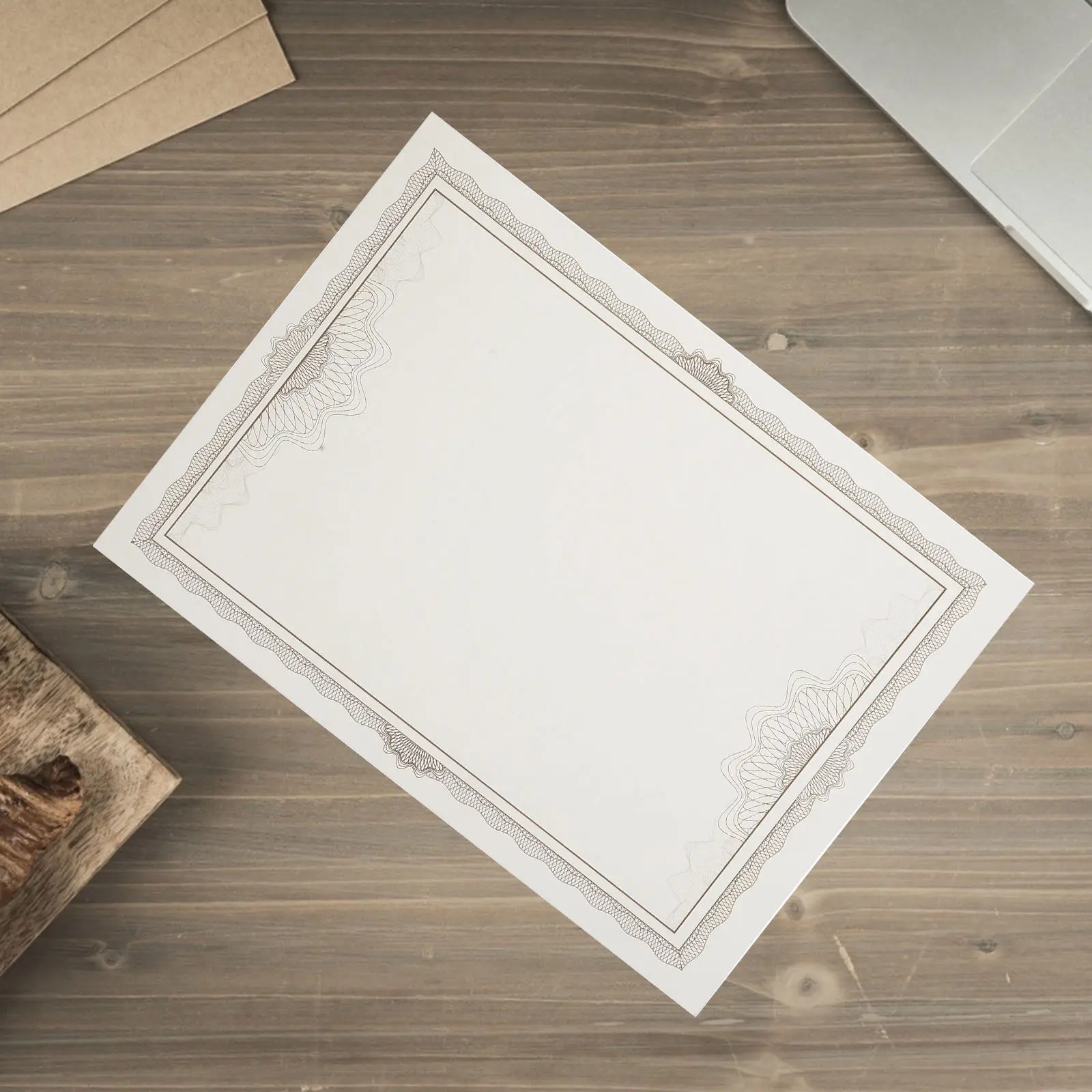 

6pcs Blank Certificate Paper 8.5X11 Inch Printable Writable Honor Award Diploma Inner Sheet For Appreciation Recognition