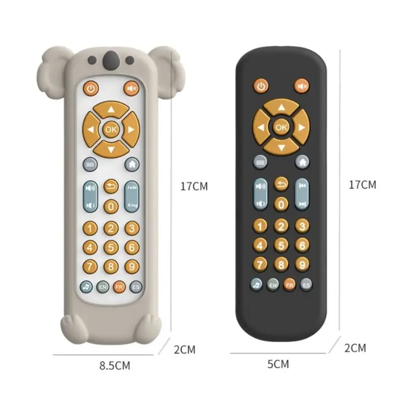 1Pcs Sensory Remote Kids Baby Musical Toy For 1 2 3 Years Old Infant Simulation TV Remote Control Toys With Music And Light