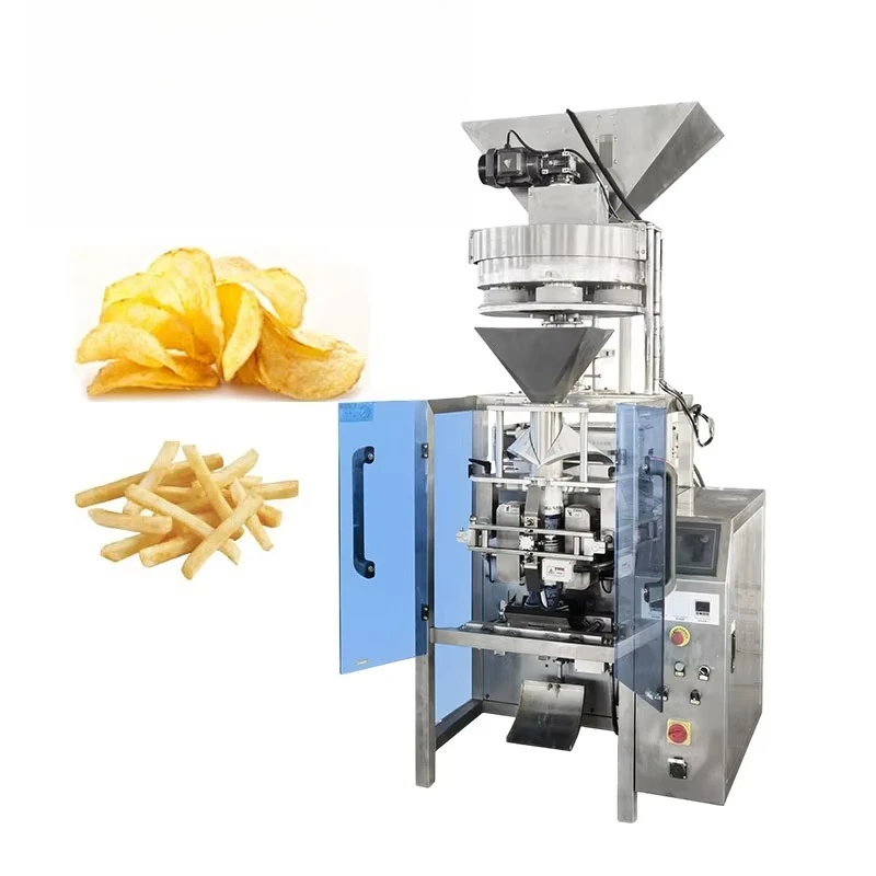 Automatic Vertical Granule Packing Machine 2kg Rice Bag Packer for Food Plastic Film Pouch Packaging Twin VFFS