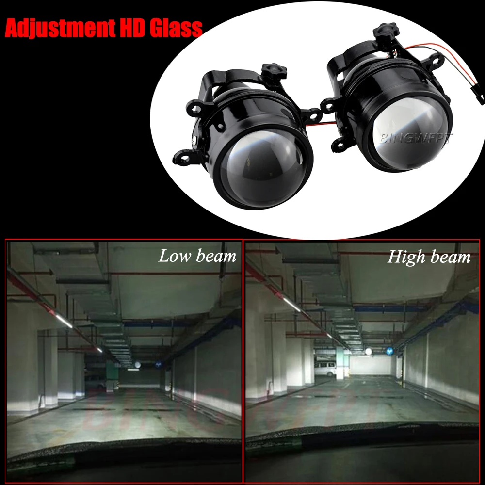 2PCS Car Left + Right Fog Light Assembly LED Lens DRL 40W H11 12V For Honda Civic 2013 2014 2015