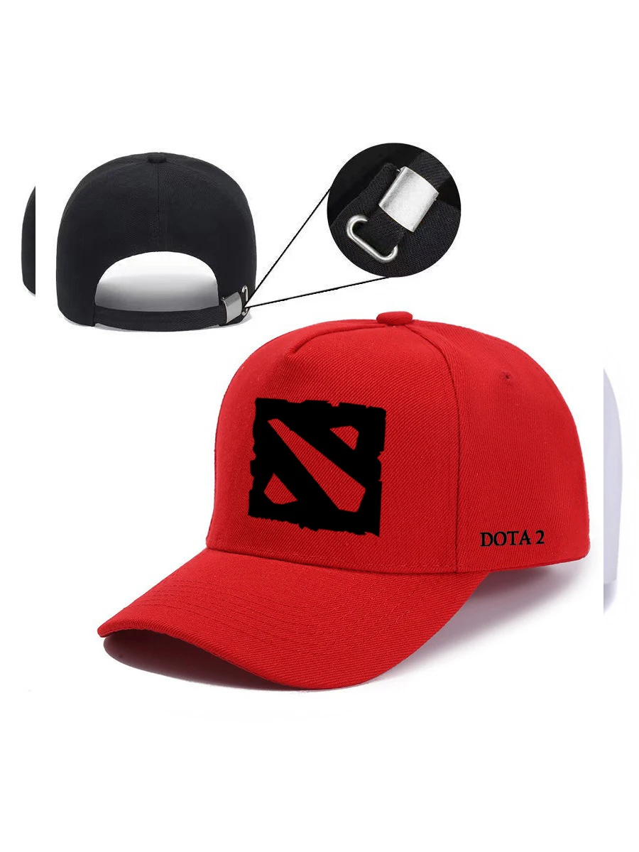 D-DOTA2-GAME-LOGO Adjustable BaseballCap Print Women Wear HAT Outdoor Travel Sun Shading Men Cap