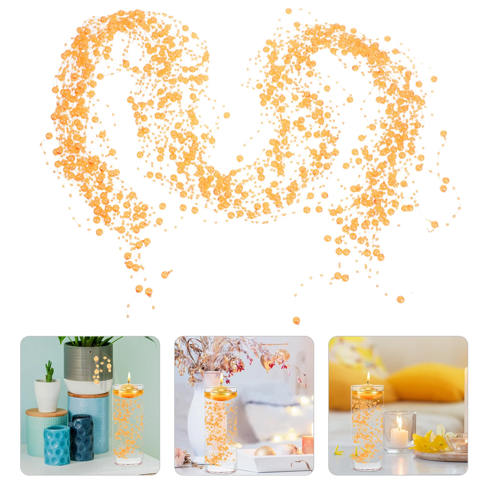 

30Pcs Fake Pearl Beads String Beautiful Artificial Pearl Chain for Wedding Events Party Supplies DIY Projects Handmade Jewelry