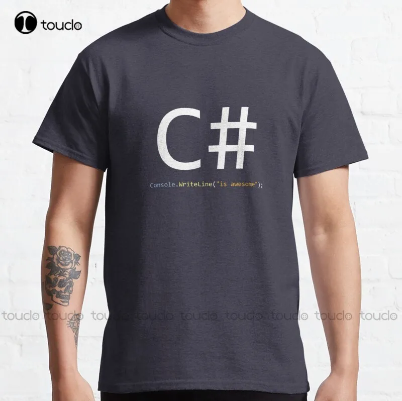 New C# Is Awesome - Computer Programming Classic T-Shirt Cotton Tee Shirt S-3Xl Dog Tshirt Custom Aldult Teen Unisex Custom Gift