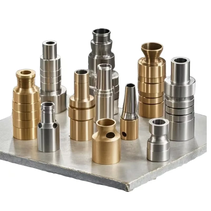 

Customized copper materials and stainless steel CNC machining for producing various styles of mechanical connection bushings.