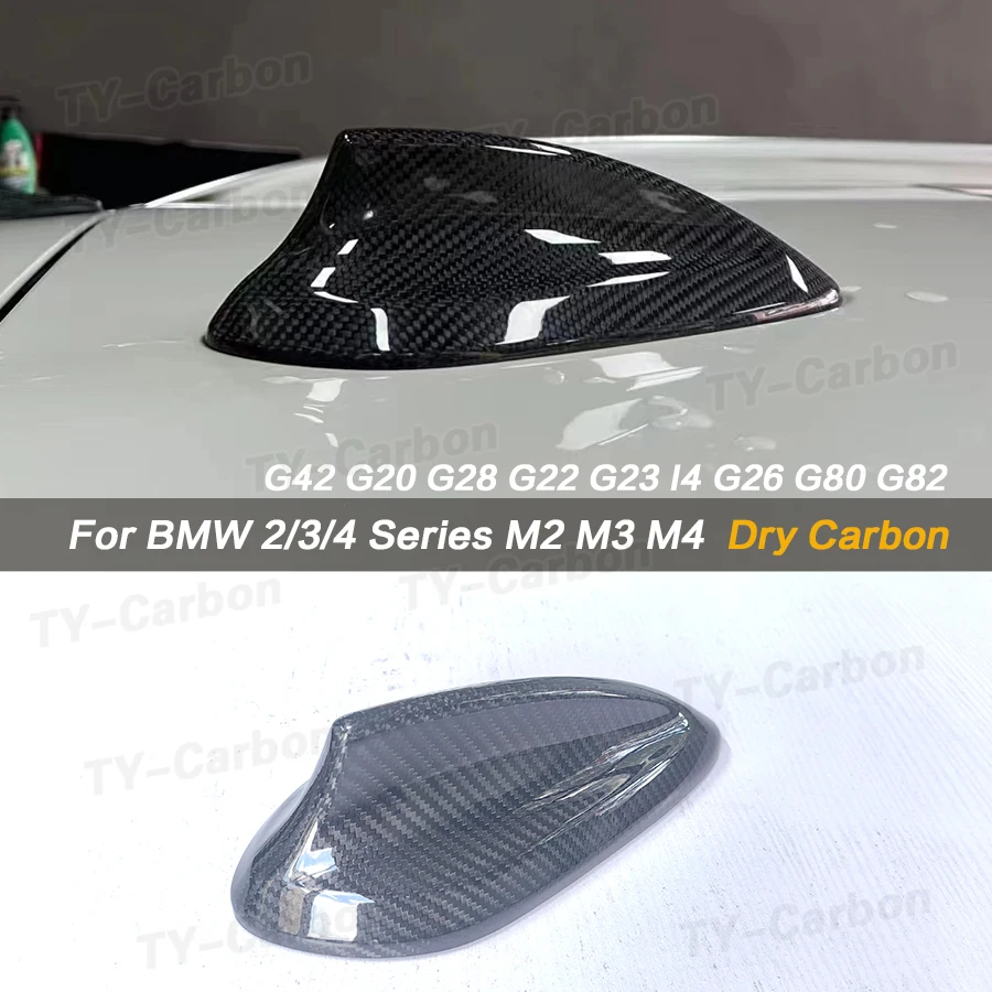 Roof Antenna Antennae Aerial Cover For BMW 2 3 4 Series G20 G28 M3 G80  G42 G87 M2 G82 M4 G22 G23 I4 G26 Dry Carbon Fiber Dome