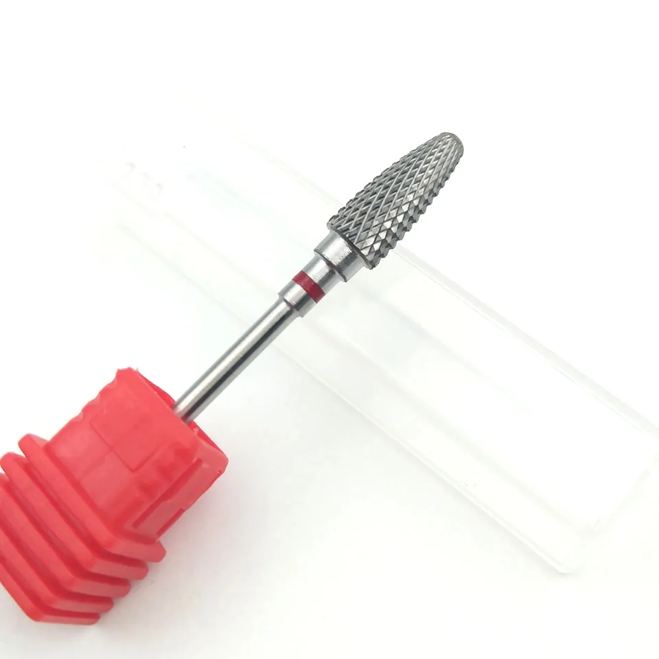 Hytoos 5 Maat Wolfraamcarbide Nagel Boor Roterende Manicure Snijders Bits Voor Manicure Boor Accessoires Gel Verwijderen