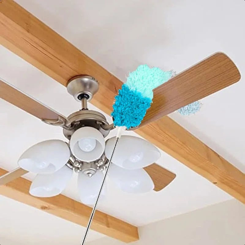 Telescopic Duster – Microfiber, Ceiling Cleaning, Extendable Handle, Multi-Head Replacement, No Climbing Needed