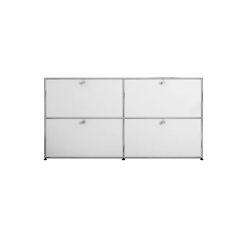 

ins storage side cabinet small apartment household stainless steel Nordic design module combination TV living