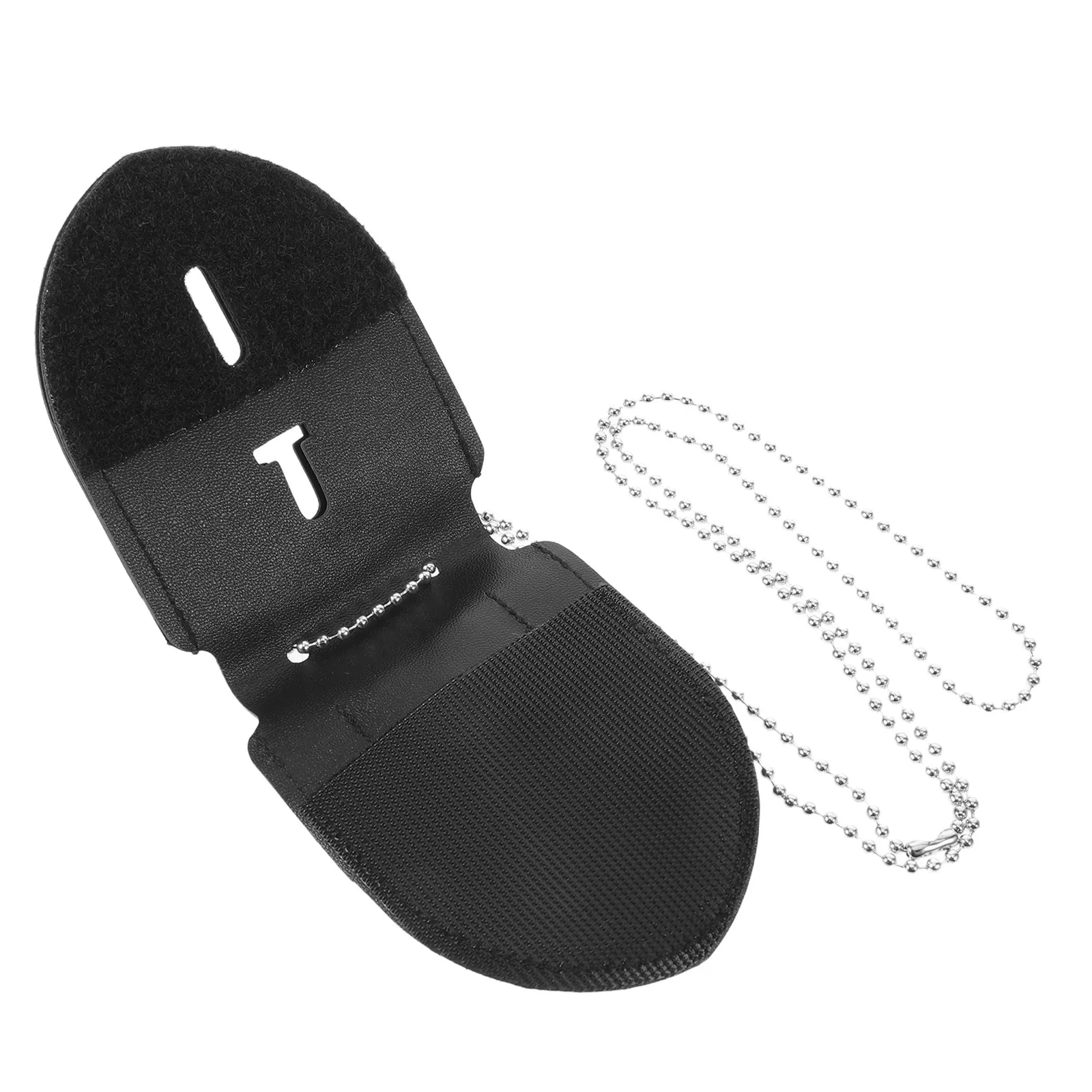 PU Police Badge Holder Chain Portable Badge Protective Case Neck Lanyard Commemorative Medal Storage Shield Emblem Holder
