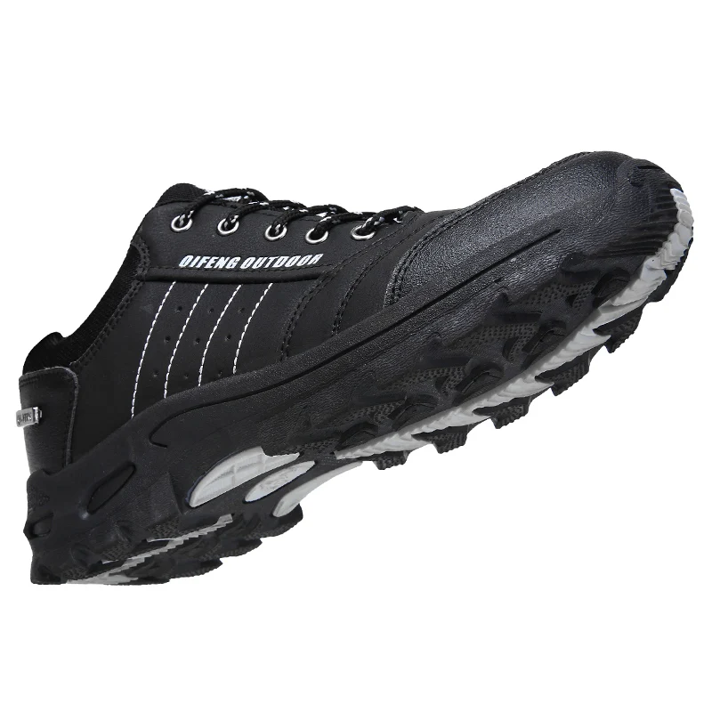 Men Leather Golf Shoes Women Warm Fur Sneakers Lace Up Adult Footwear Plush Spring Summer Waterproof Footwear Black Sole Winter