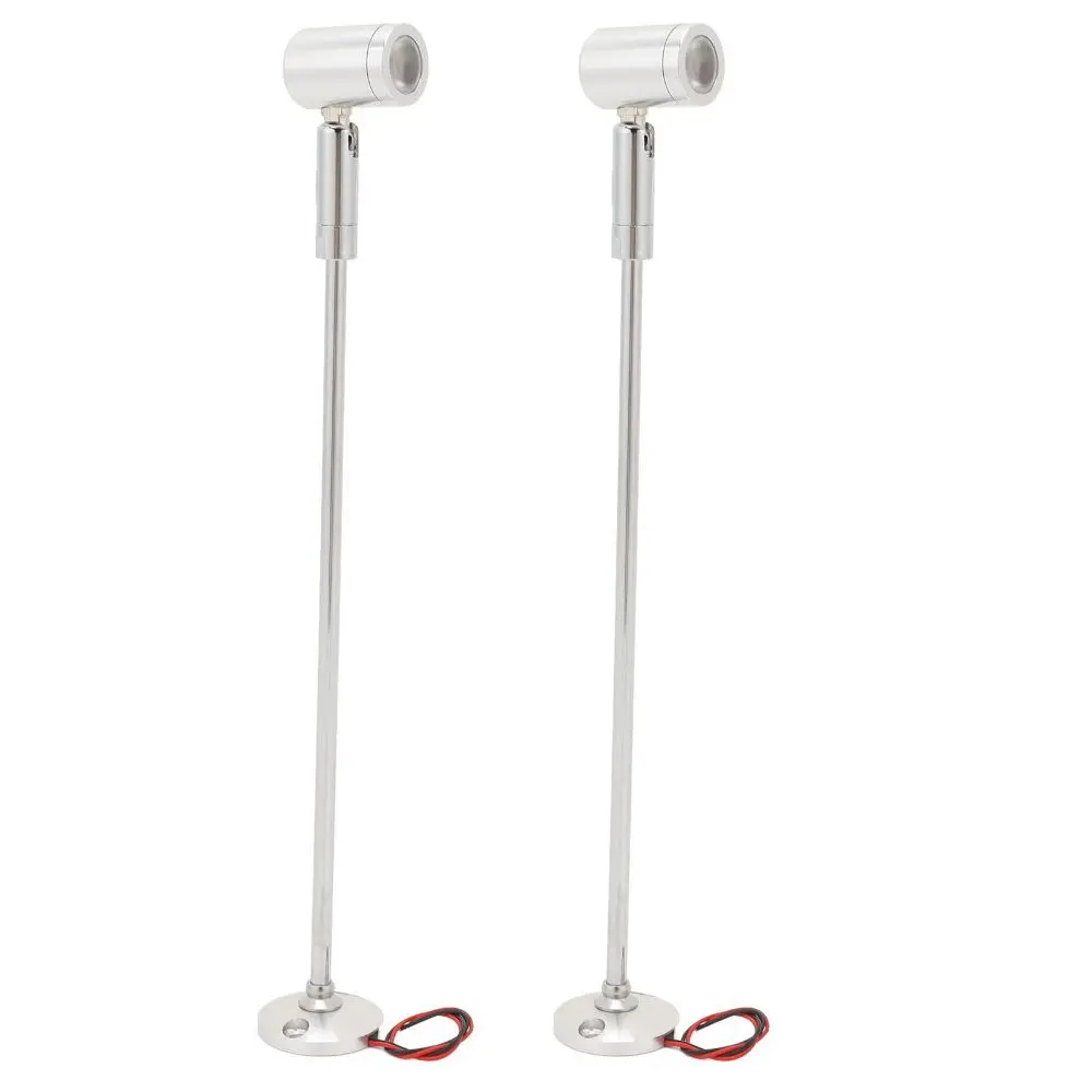 2 Pack 1W Mini LED Spotlight DC 12V Hard Wired LED Accent Light Aluminum Alloy Adjustable Angle Upright Mini Spotlight