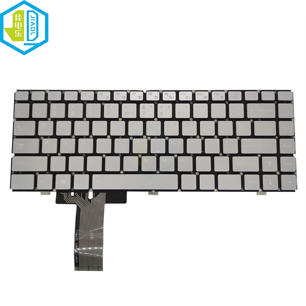 

Genuine English replacement keyboards KY300-1 K873 YJ-945 K3236 US QWERTY Computer keyboards keys cap silver notebook pc parts