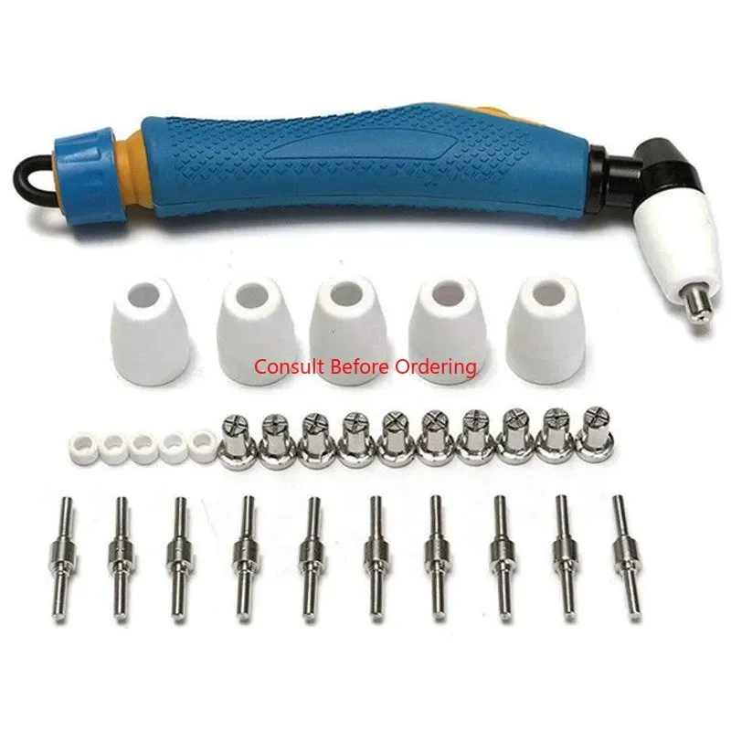 جديد 31Pk 210 مللي متر Esab Pt-31 Lg-40 20072 الهواء البلازما القاطع الشعلة الجسم ومشاعل لحام تلميح القطب فوهة #2