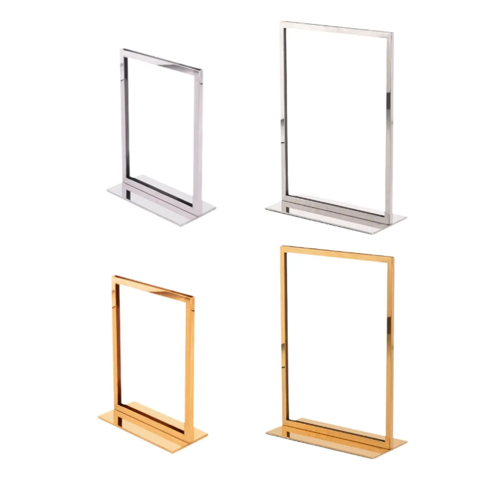 Poster Stand Double Sided Display Promotional Signs Sign Stand Tag Advertising Store Reusable Frame Desktop Sign Stand Holder