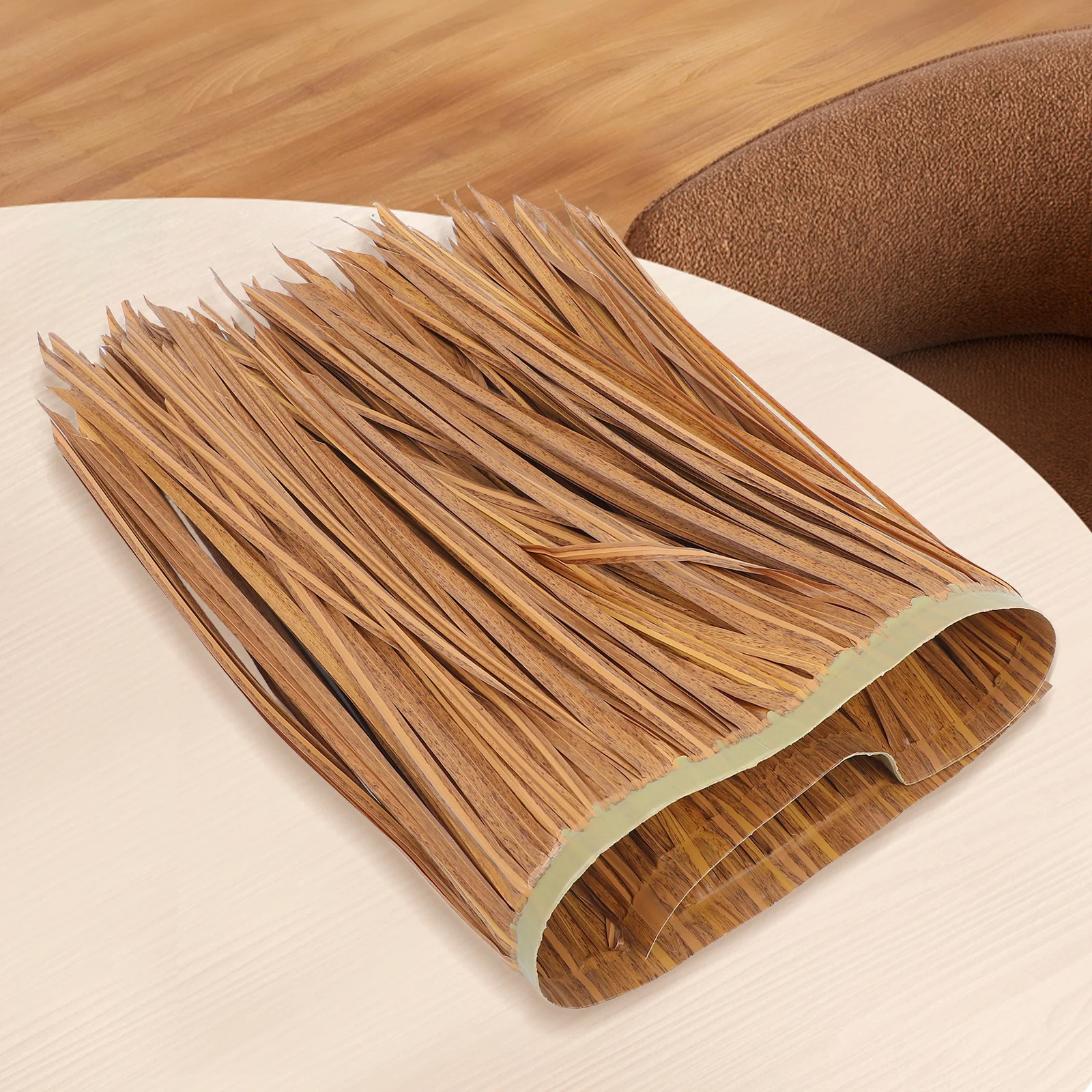 Artificial Thatched Roof Synthetic Straw Mat Durable Weatherproof Faux Grass Roof for Park Pavilion Decoration