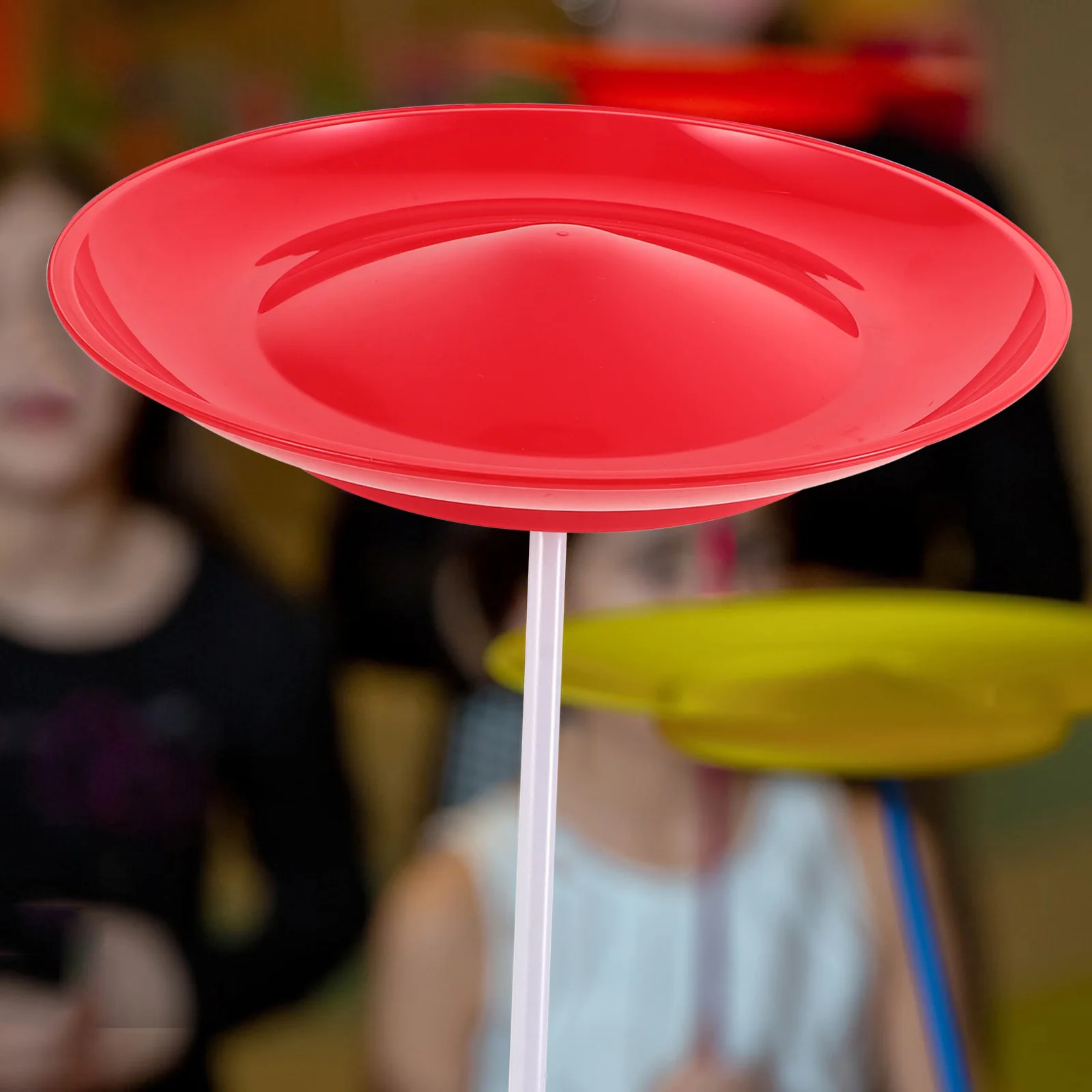 Spinning Plate with Stick Juggling Plate Props for Adults Kids Beginners Circus Skills Training Supplies