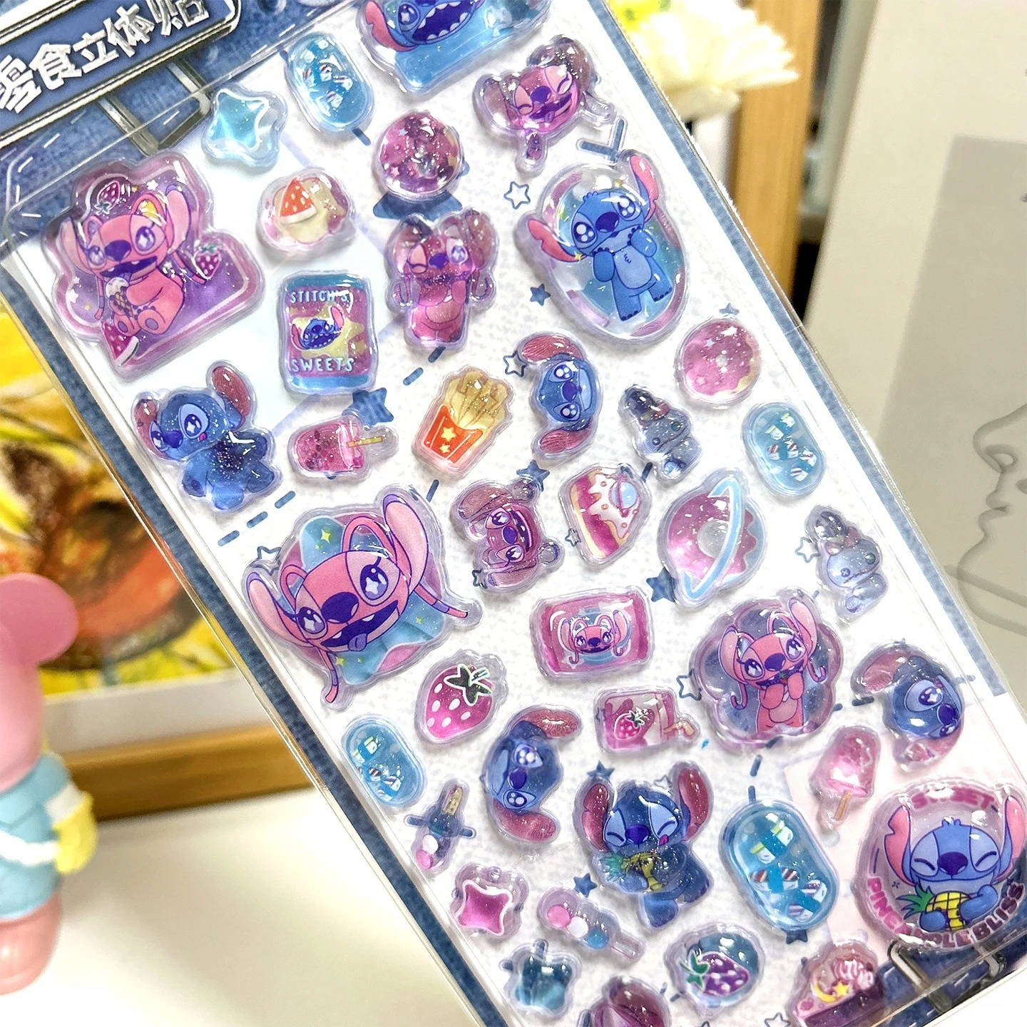 لطيف الكرتون ديزني غرزة ثلاثية الأبعاد الراتنج ملصقات أنيمي تحت عنوان DIY بها بنفسك سكرابوكينغ الديكور الهدايا تحصيل الاطفال اللعب هدية عيد ميلاد