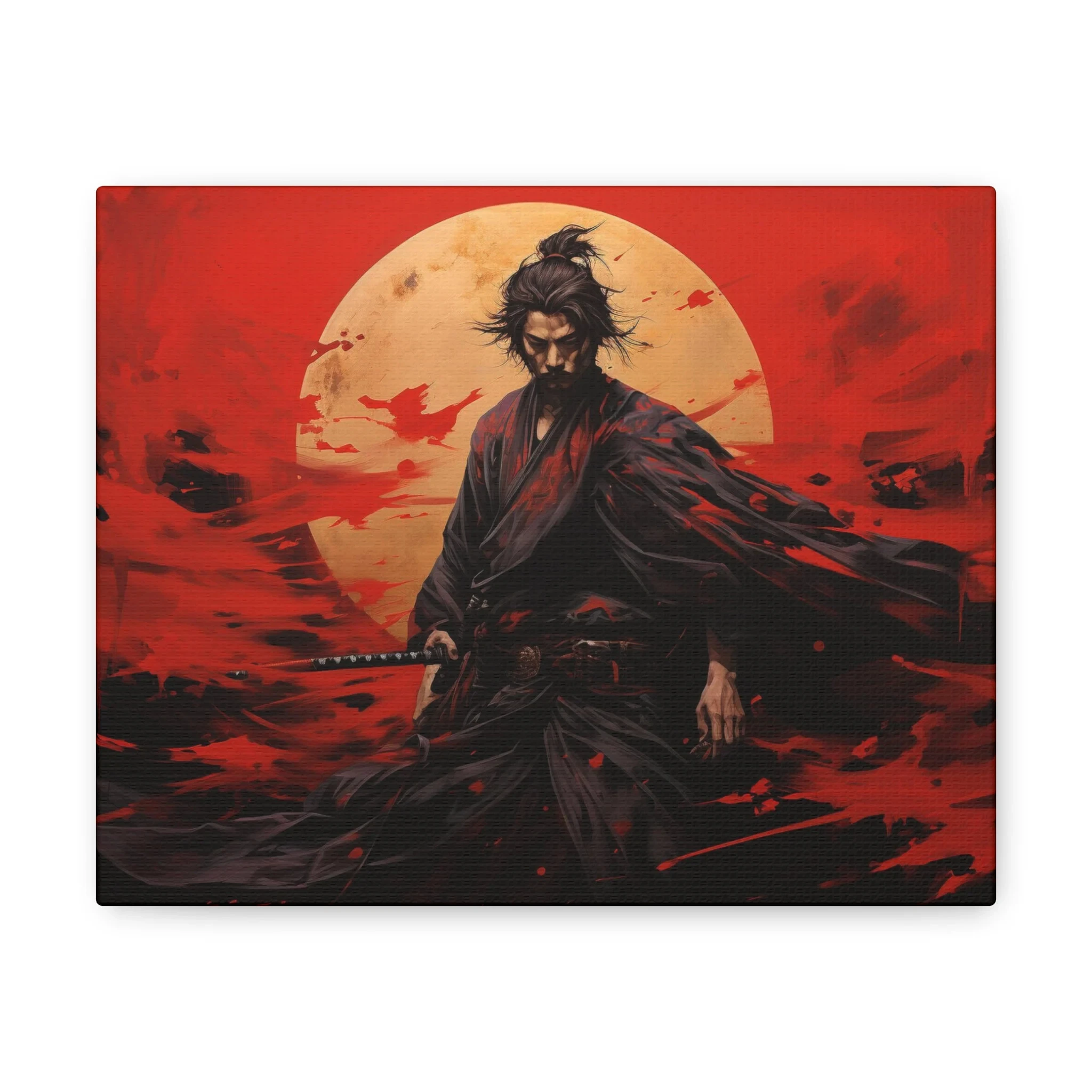 

Настенное искусство на холсте Миямото Мусаси Самурай - декор японского воина, принт для боевых искусств для дома, гостиной и офиса