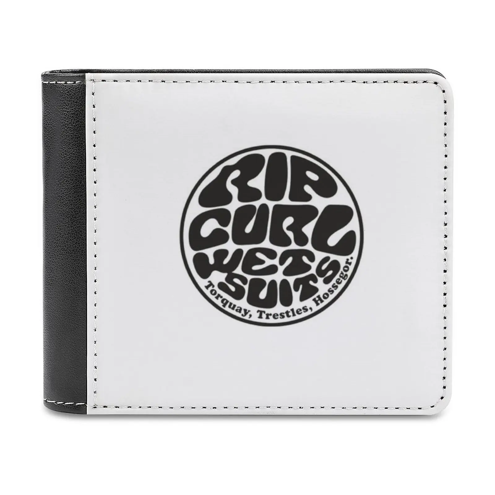 

Australia Surf Leather Wallet Men's Wallet Diy Personalized Purse Father's Day Gift Shark Surfing Respect The Locals Australia