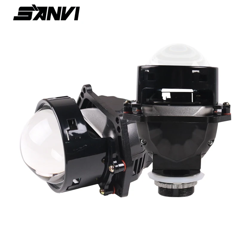 

SANVI 2PC 3inch S9 5500K 55W Car Bi LED Projector Lens Headlight H4 H7 Auto Projector Lens Headlamp RHD&LHD Lamp