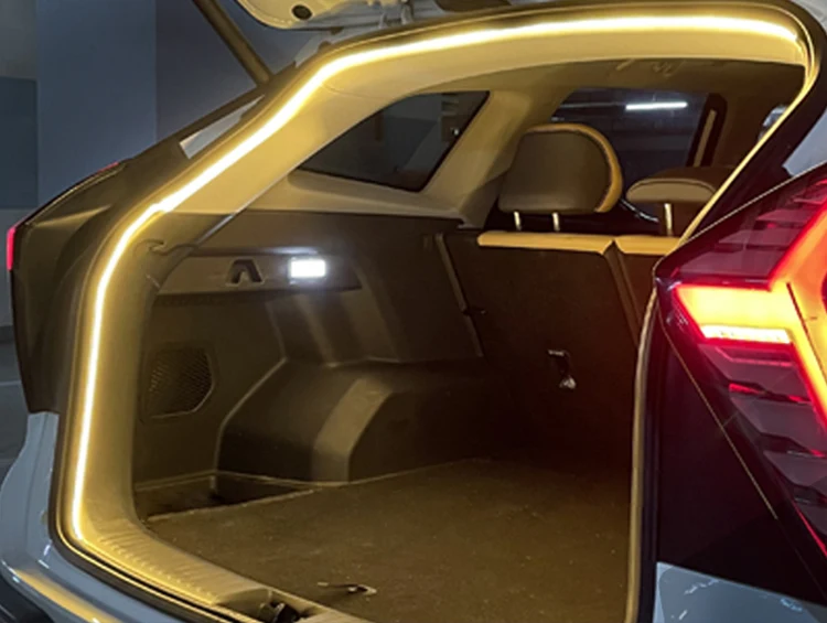 Auto Hochhelle Kofferraumbeleuchtung Ambientebeleuchtung Innenausstattung LED Kabellos Automatische Sensorik Heckklappen-Lichtleiste – Detail 8