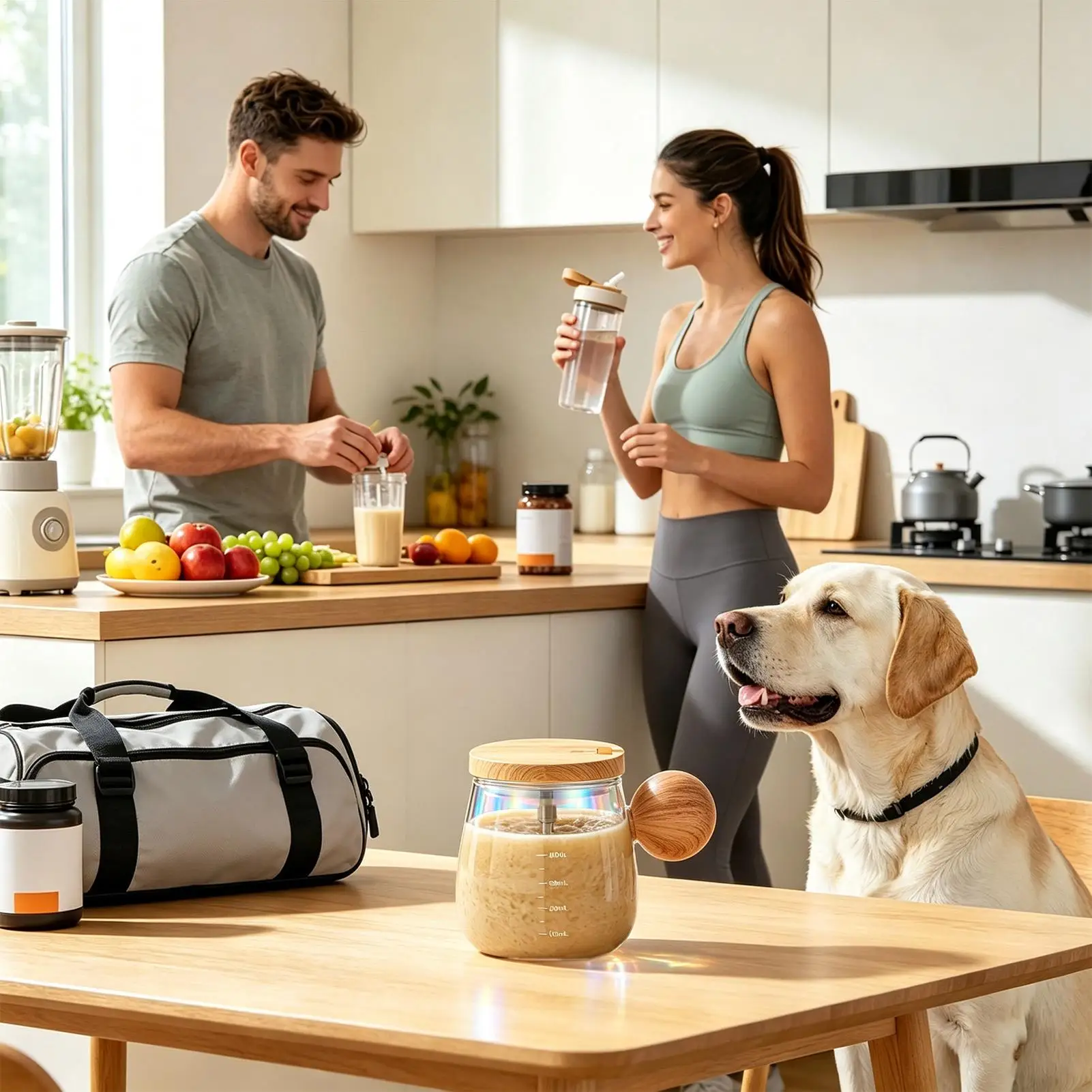 Self Stirring Cup 400ml Capacity Rechargeable Comfortable Grip Automatic Mixer Protein Cup For Home Gym Commuting Travel Dorm