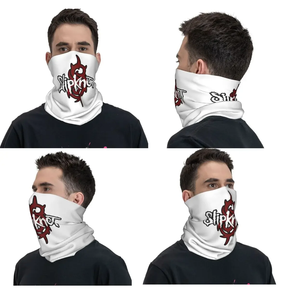 غطاء رقبة Slipknots Merch Bandana وشاح سحري مطبوع متعدد الاستخدام بالاكلافا لركوب الدراجات للجنسين للبالغين قابل للتنفس